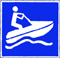 Hinweiszeichen E.22 - Fahrerlaubnis für ein Wassermotorrad (Waterscooter, Jetski, usw.)
