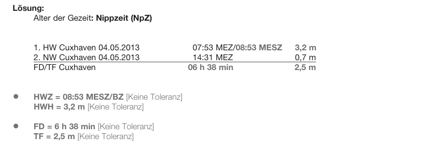 Amtliche Lösung zu Aufgabe 1, Lösungsbogen 01
