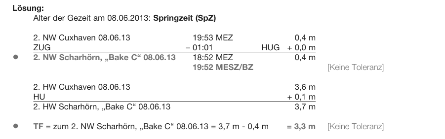 Amtliche Lösung zu Aufgabe 13, Lösungsbogen 09